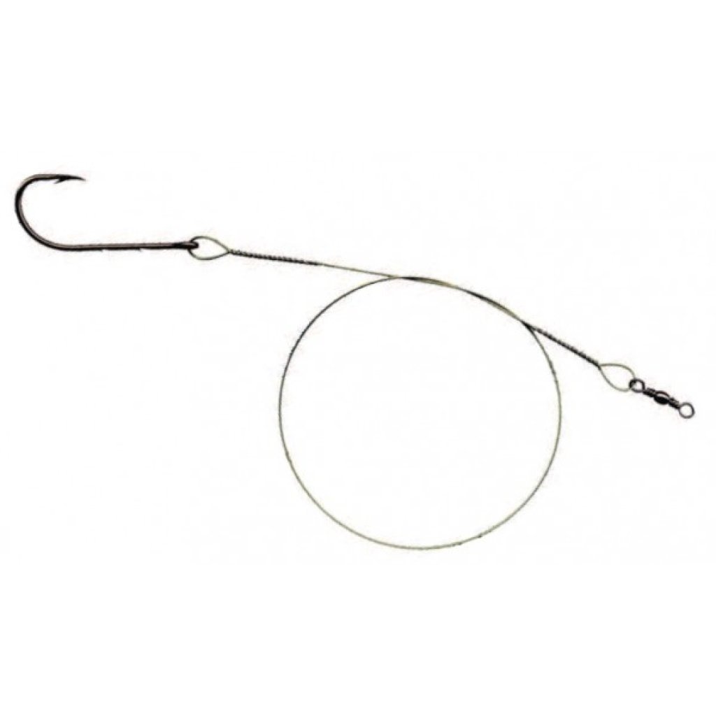 Mistrall ocelové lanko pro lov dravců 1 x 7 (7 kg) Green, Velikost 30cm, 2ks/bal