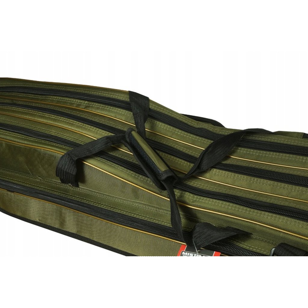 Mistrall pouzdro na pruty se stojanem 3 komory 160cm khaki