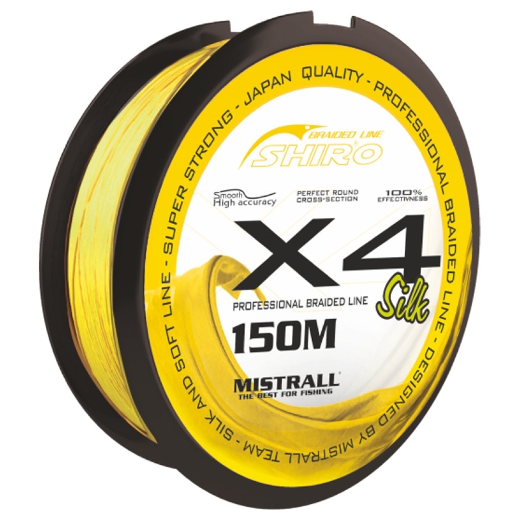Mistrall šňůra Shiro braided line X4 0,13mm 150m fluo
