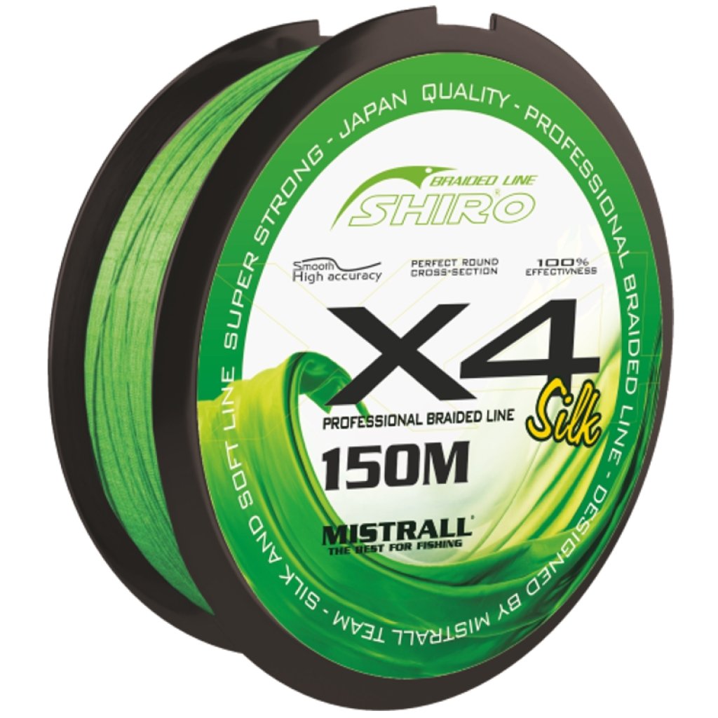 Mistrall šňůra Shiro Braided Line X4 0,13mm 150m zelená