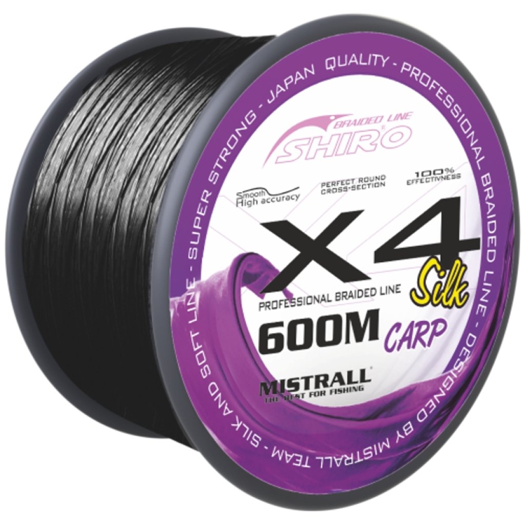 Mistrall šňůra X4 Black carp 0,23mm 600m