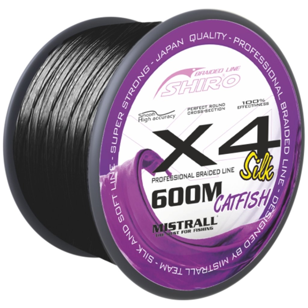 Mistrall šňůra X4 Black catfish 0,60mm 600m černá