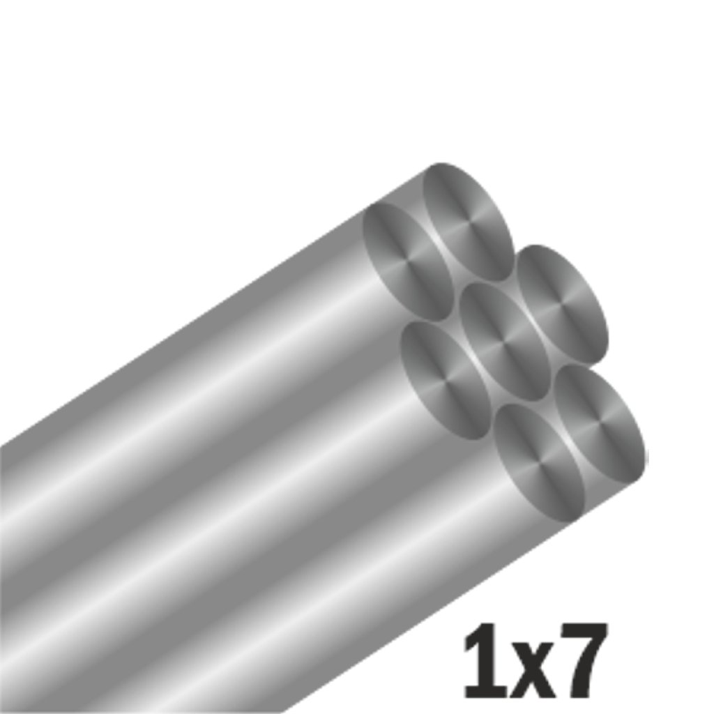 Mistrall stojan s lanky 1x7 nylon flex interlock 72ks zelené
