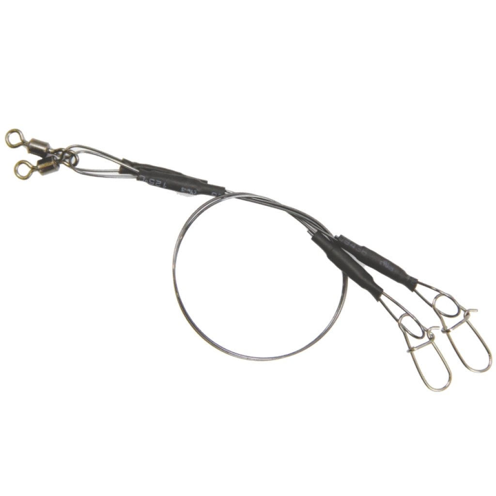 Mistrall titanové lanko pro lov dravců 15kg 15cm 2ks