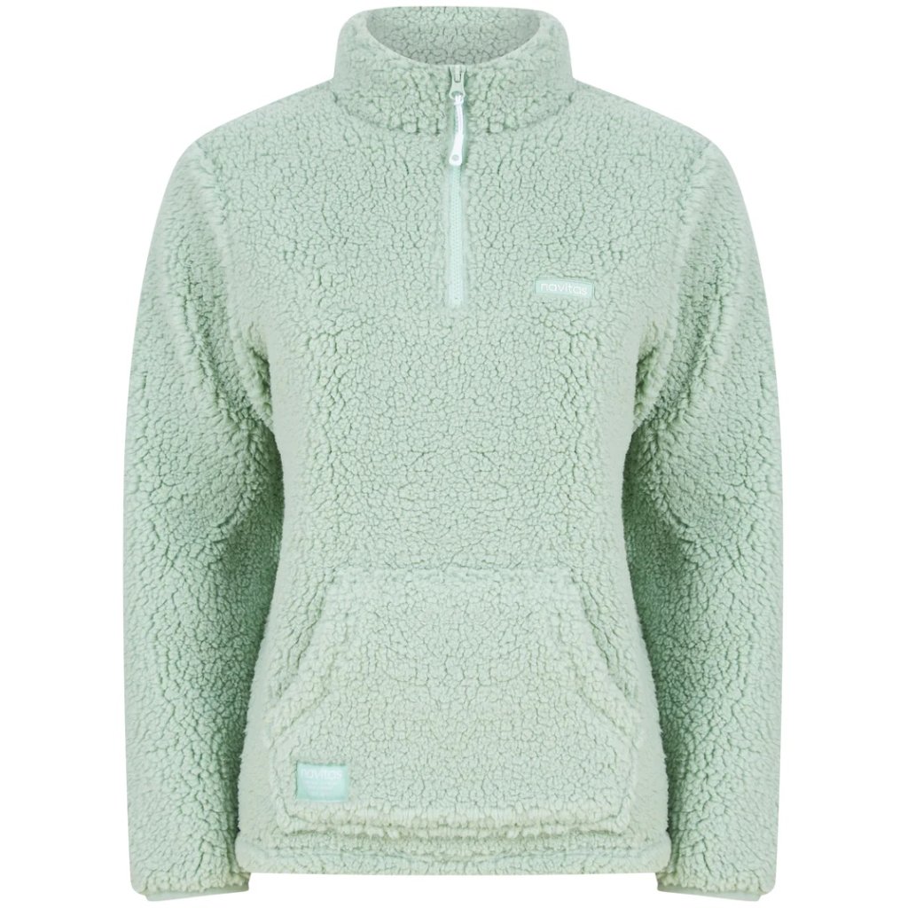 Navitas Dámská mikina Womens Sherpa Pullover Light Green 2XL