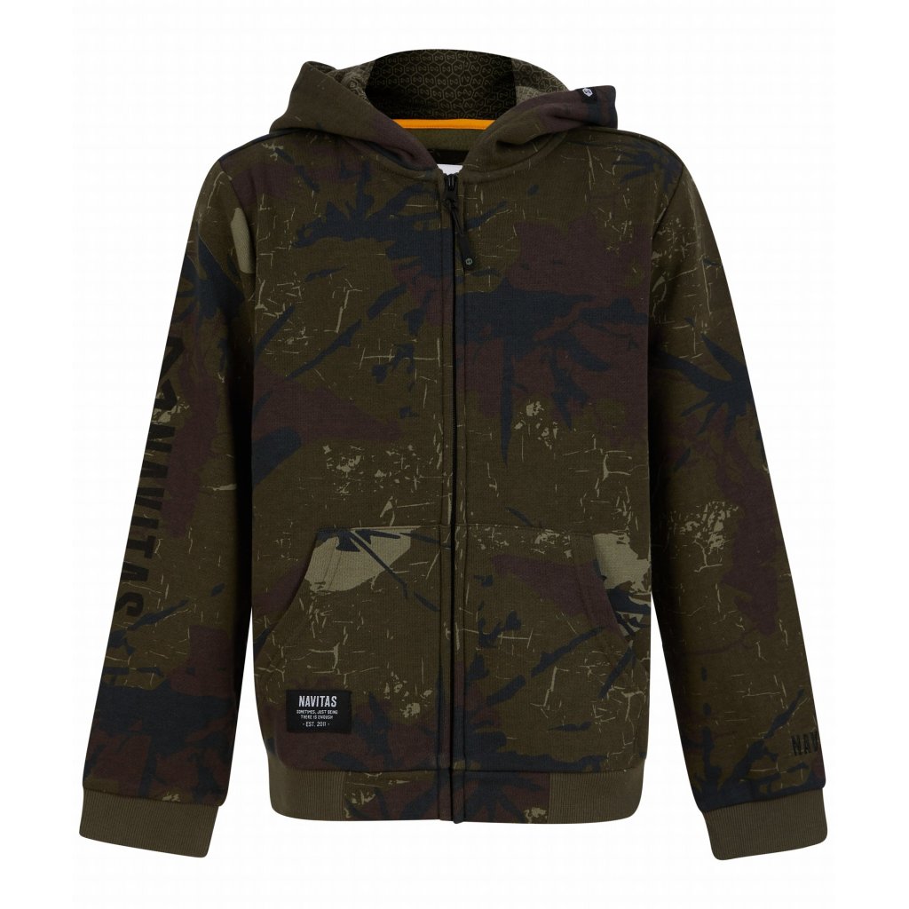 Navitas Dětská mikina Kids Identity Camo Hoody 9-10 let