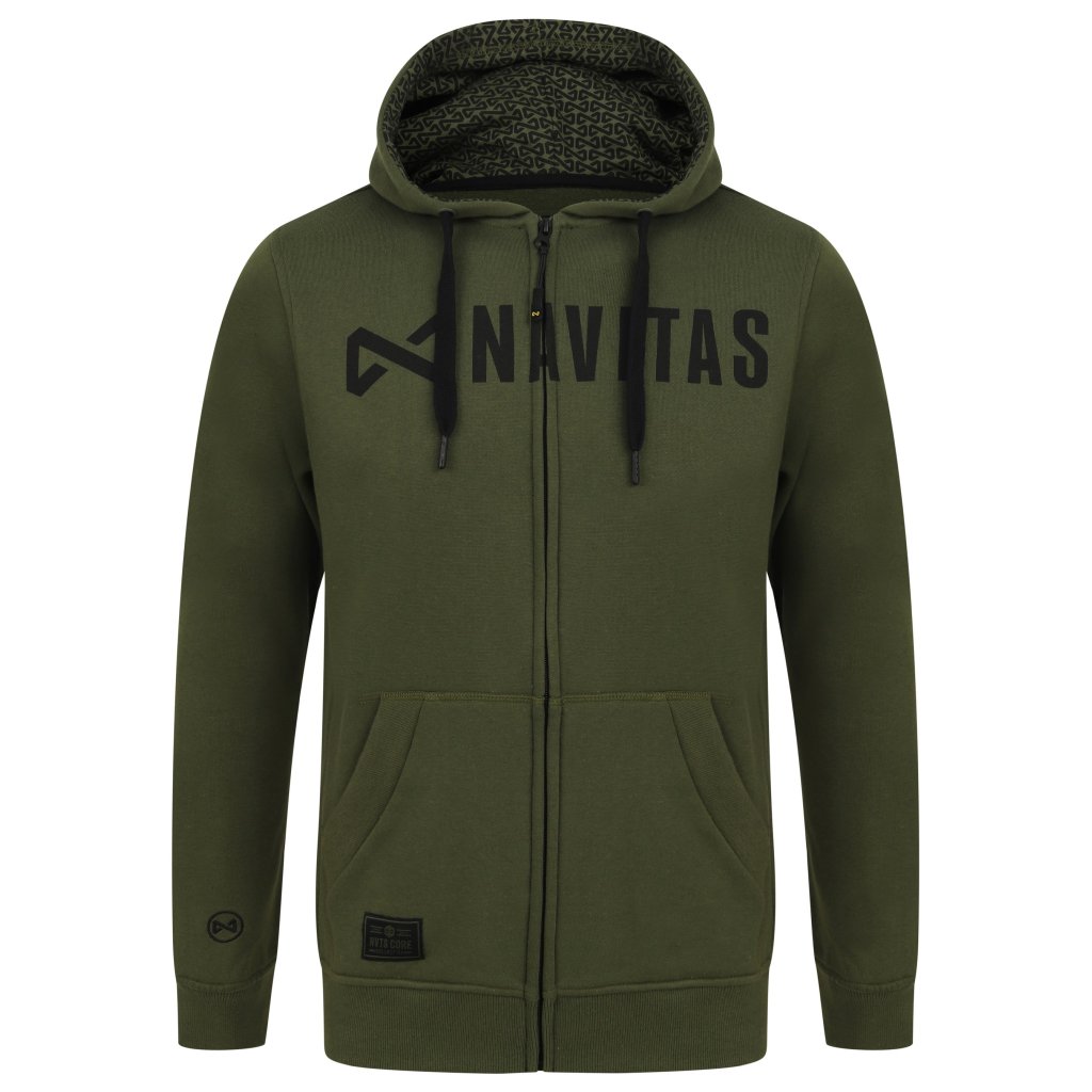 Navitas Mikina CORE Zip Hoody Green L