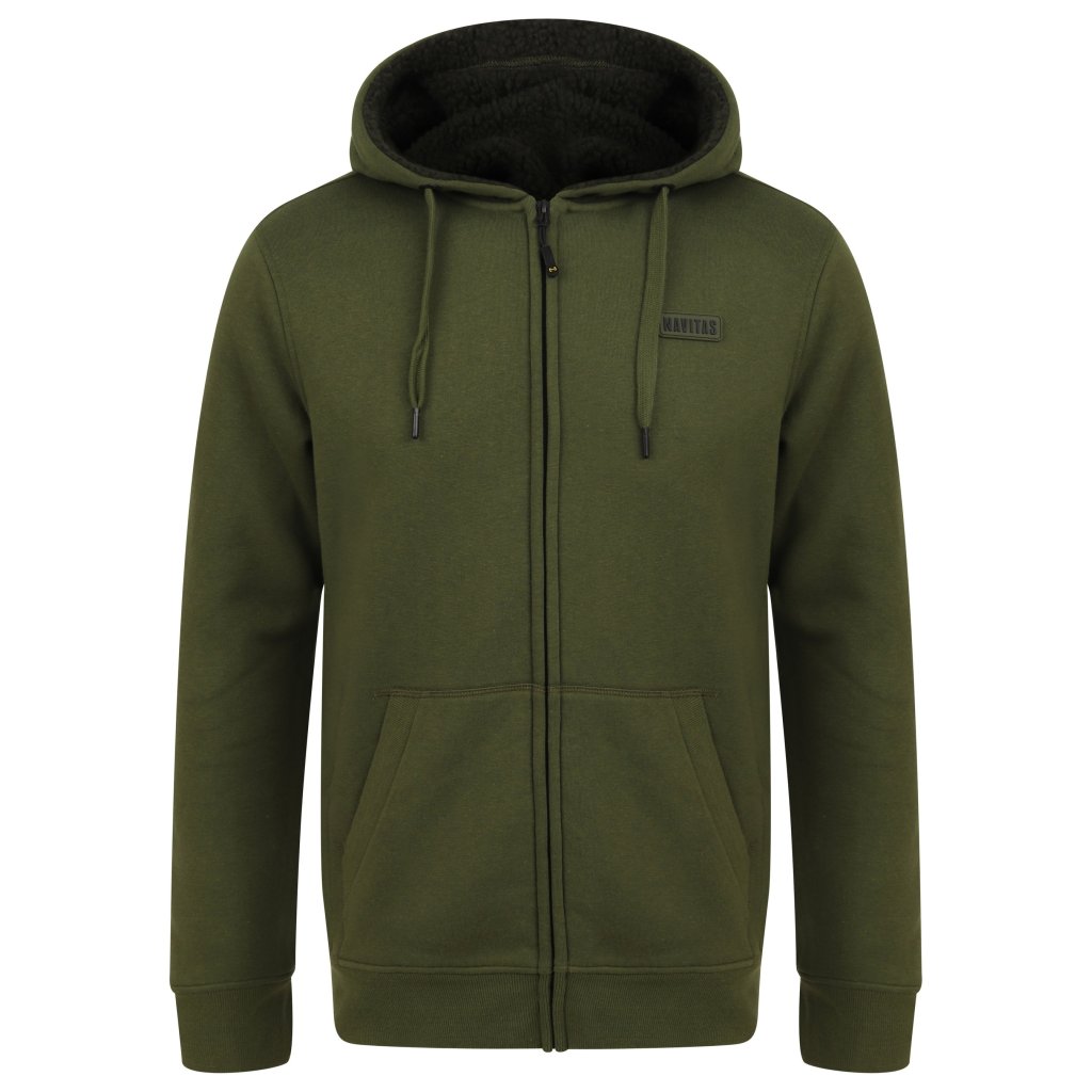 Navitas Mikina Sherpa Zip Hoody Green 4XL
