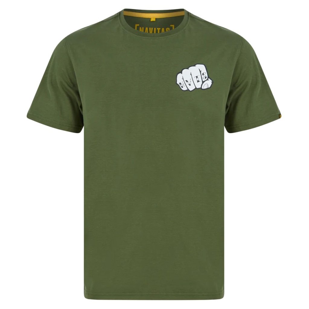 Navitas Tričko Knuckles Tee Green S