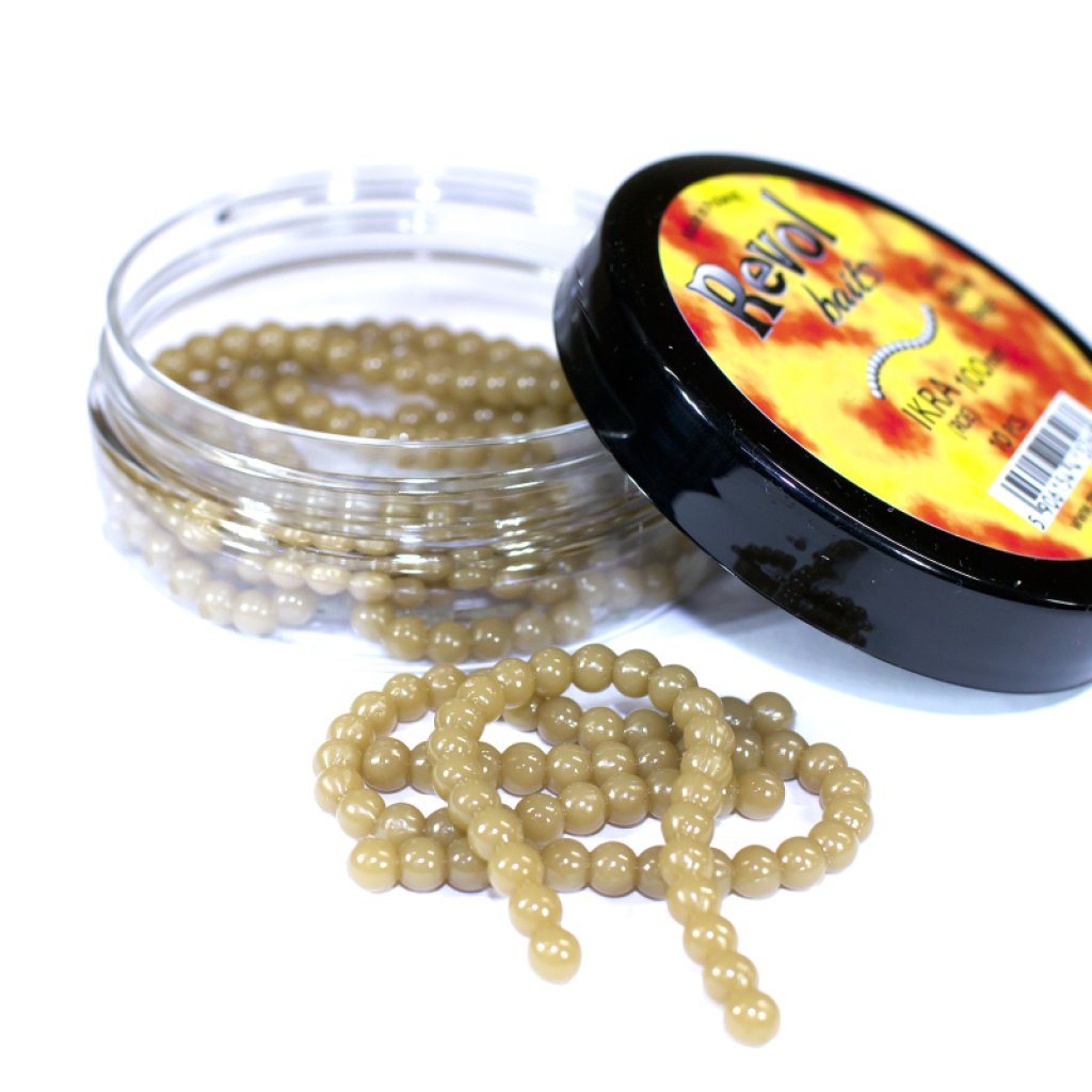 Revol Baits nástraha Roe 100mm příchuť sýr-česnek, barva béžová 10ks