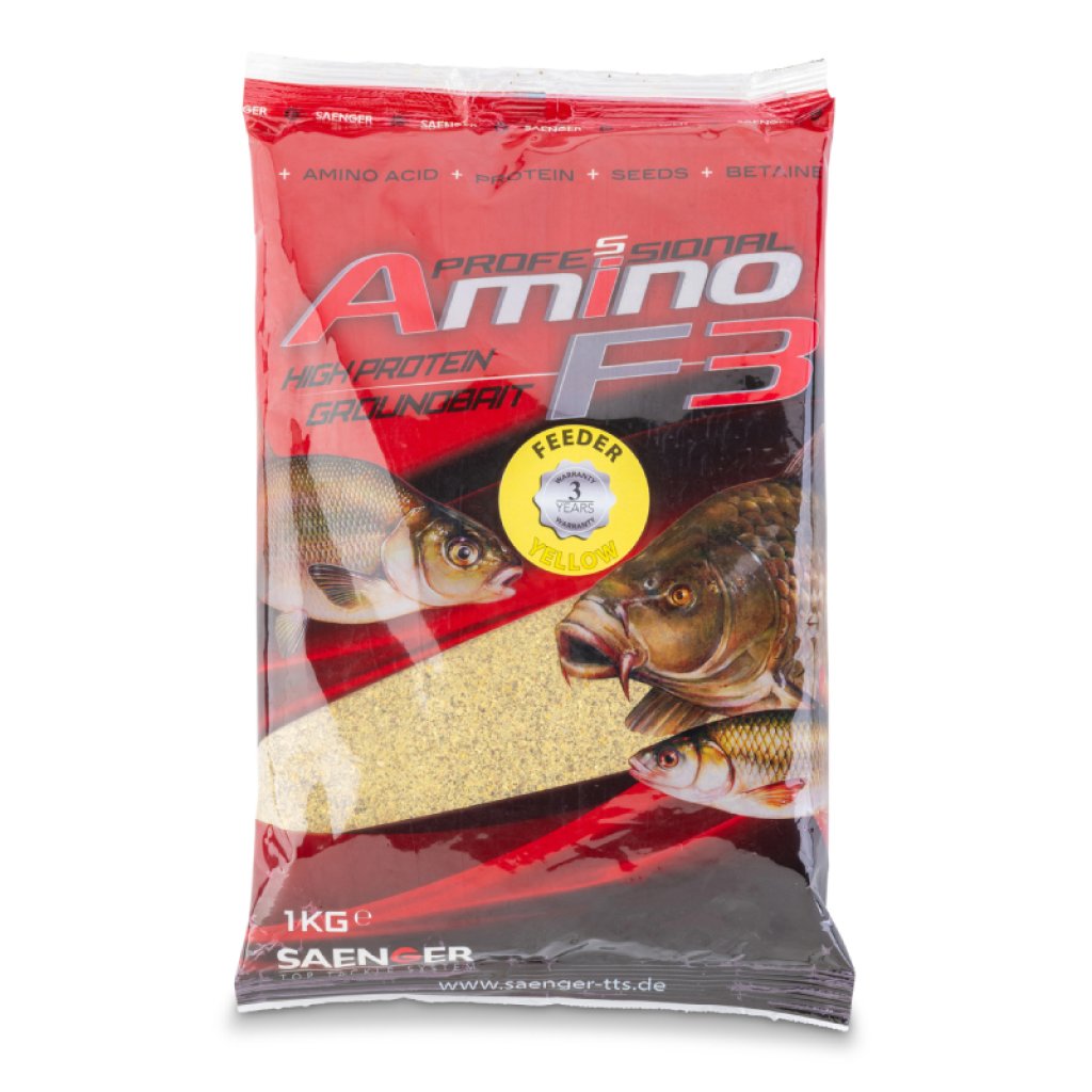 Saenger krmítková směs Amino F3 High Protein Groundbait Plotice s příchutí máslové vanilky 1kg