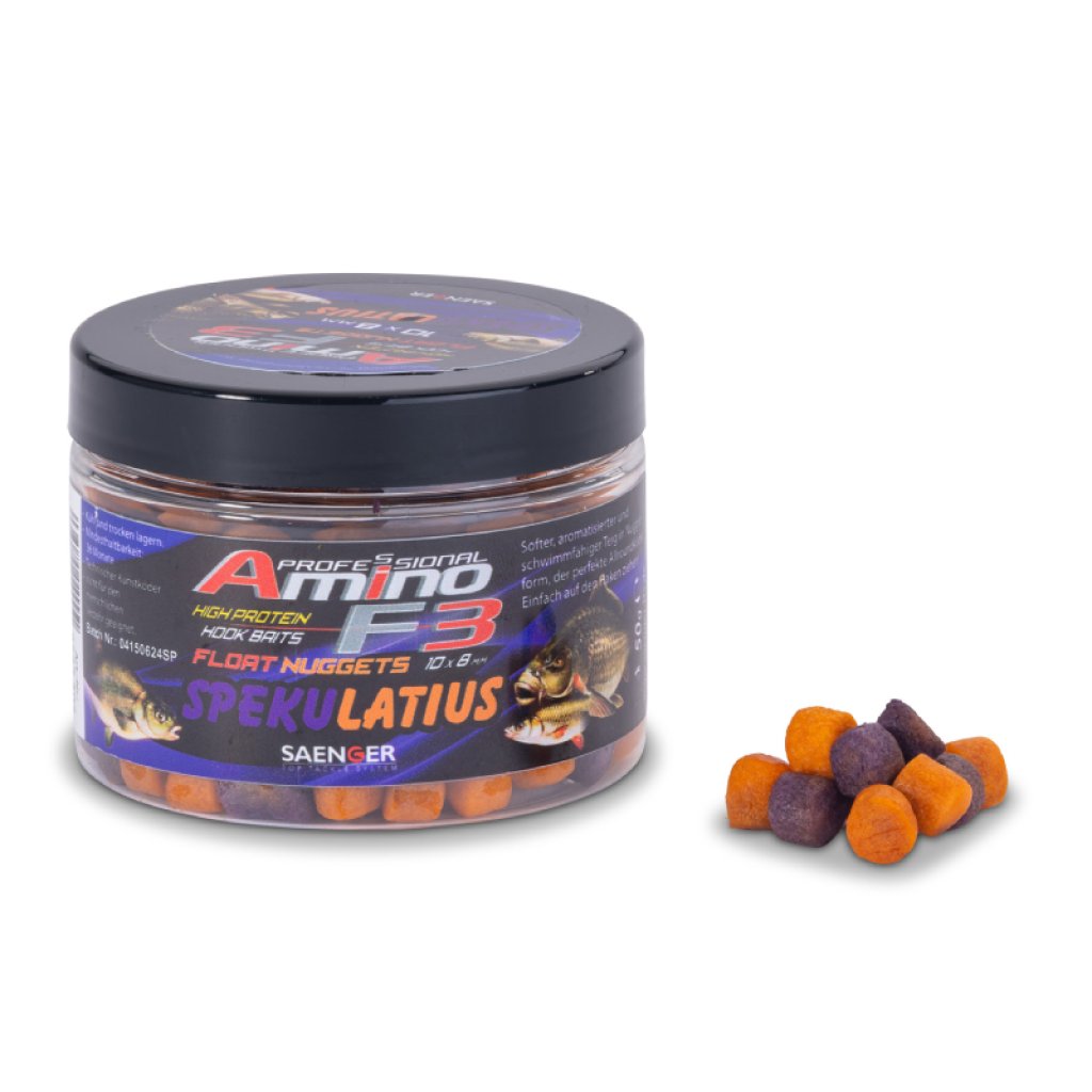 Saenger plovoucí nugetky Amino F-3 8x6mm Spekulatius 50g
