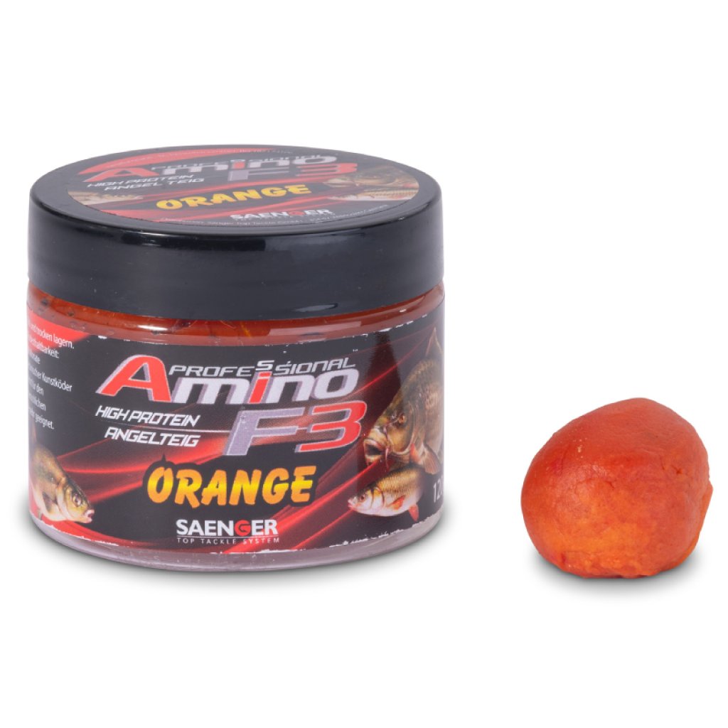 Saenger rybářské těsto Amino F-3 příchuť Pomeranč 120g