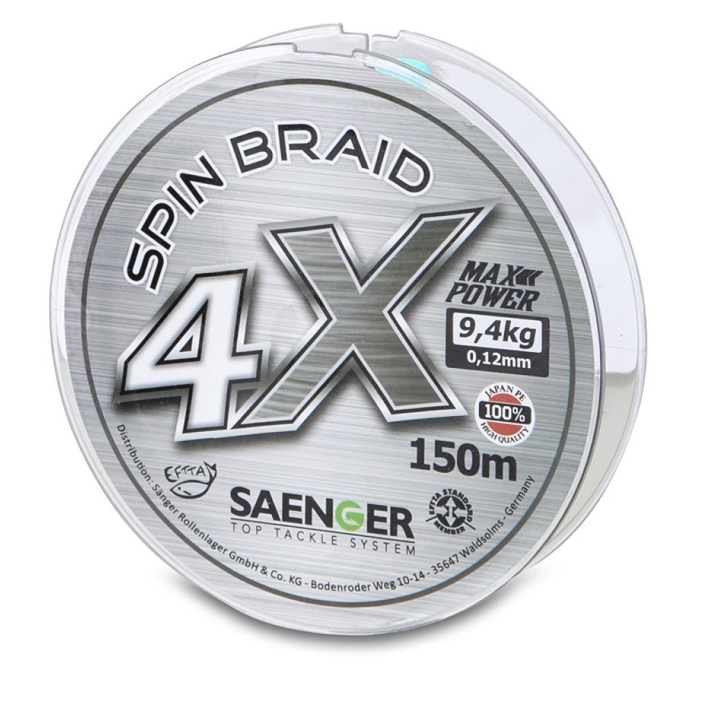 Saenger šňůra 4 X Spin Braid 150 m/ 0,21mm