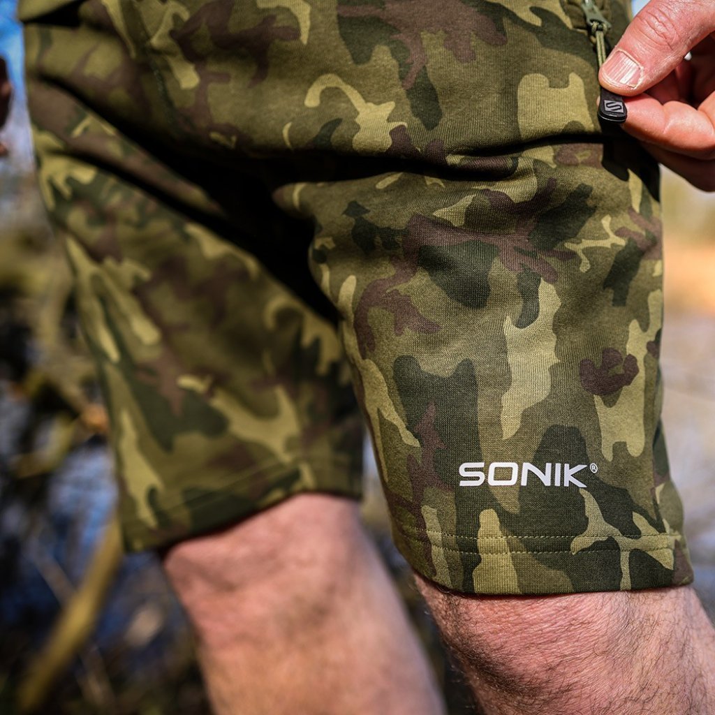 Sonik Kraťasy Camo Fleece Shorts M