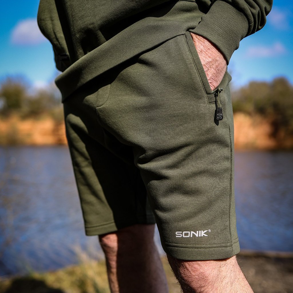 Sonik Kraťasy Green Fleece Shorts M