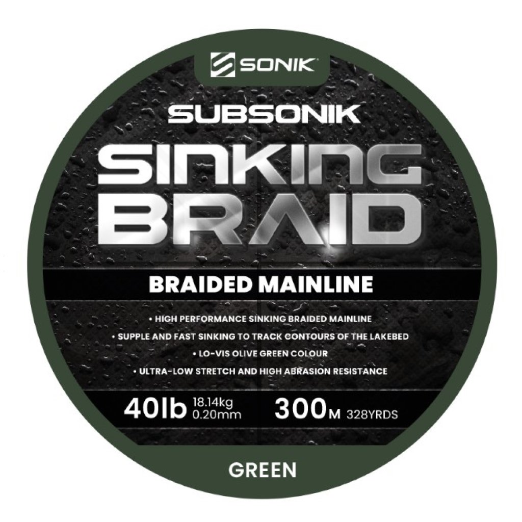 Sonik Šňůra Subsonik Sinking Braid 300m 0,20mm 40lb