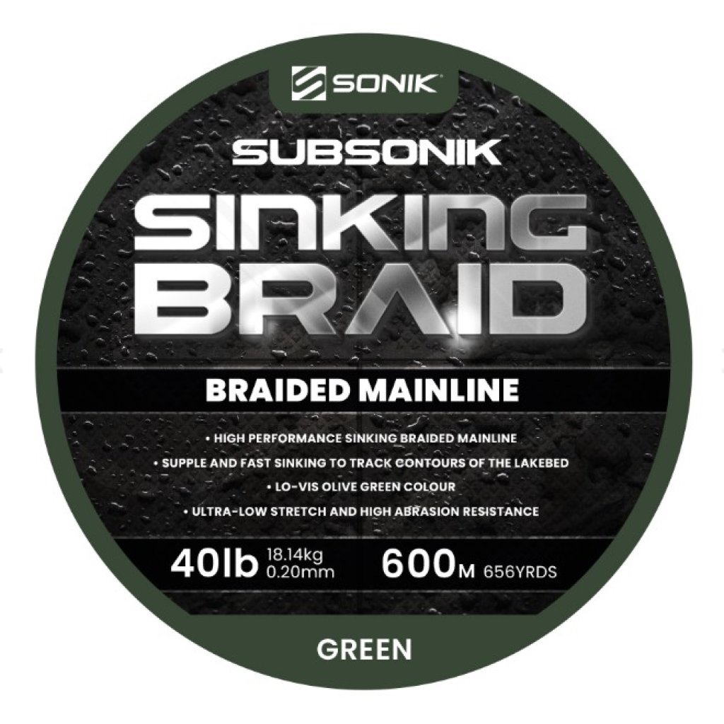 Sonik Šňůra Subsonik Sinking Braid 600m 0,20mm 40lb