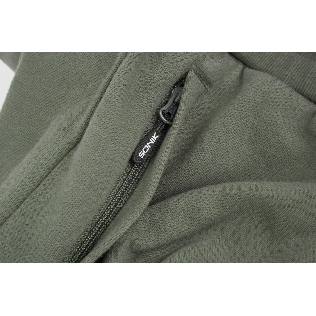 Sonik Tepláky Jogger Green M