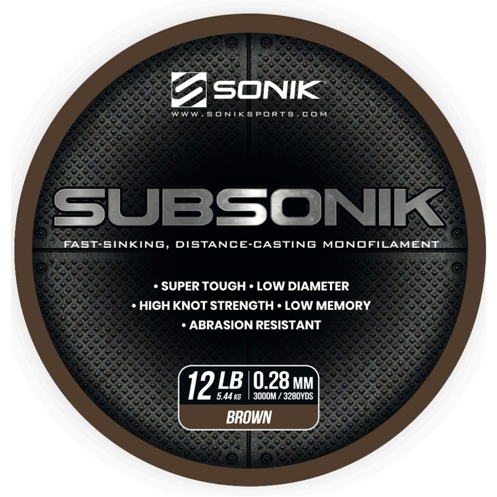 Sonik Vlasec Subsonik Brown 3000m 0,28mm 12lb