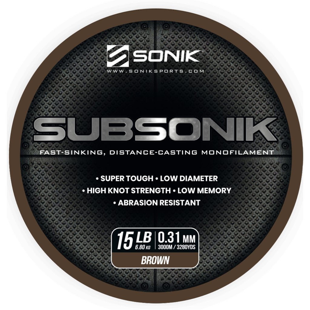 Sonik Vlasec Subsonik Brown 3000m 0,31mm 15lb