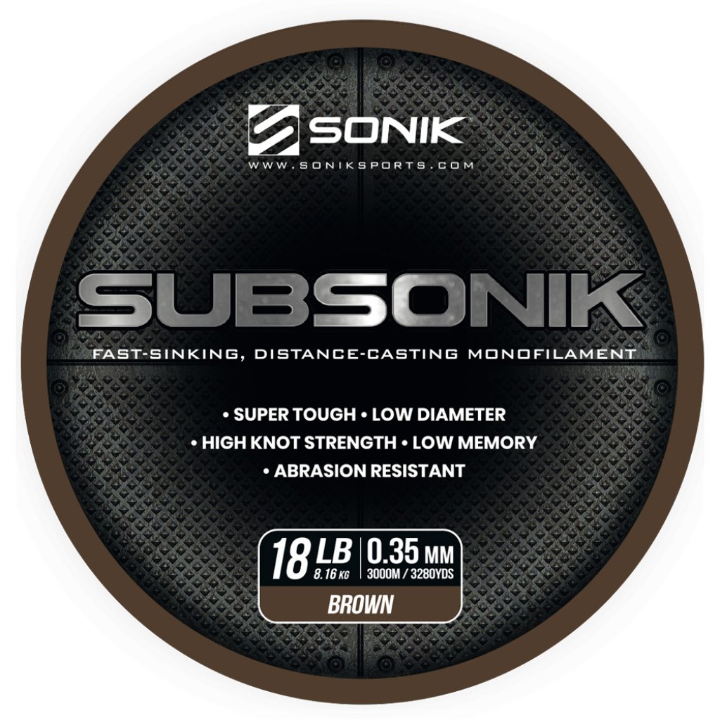 Sonik Vlasec Subsonik Brown 3000m 0,35mm 18lb