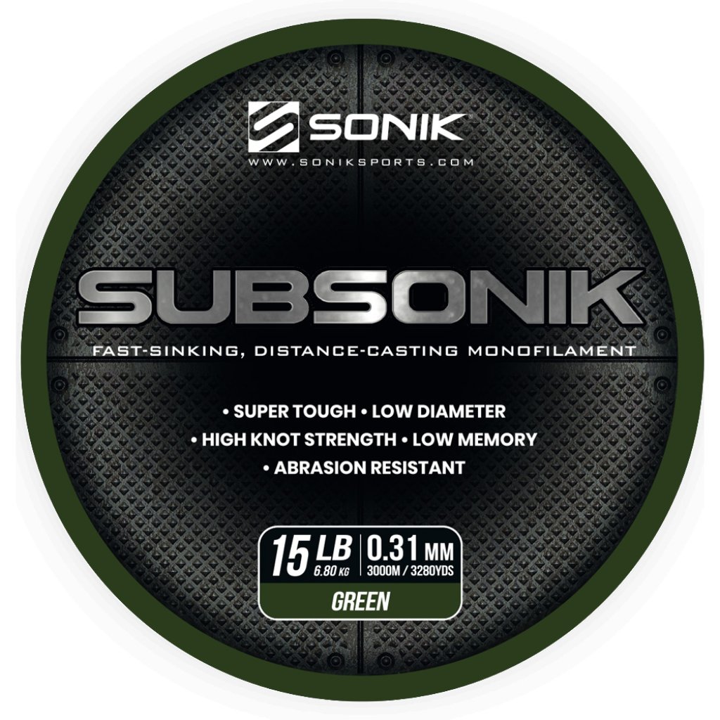Sonik Vlasec Subsonik Green 3000m 0,31mm 15lb