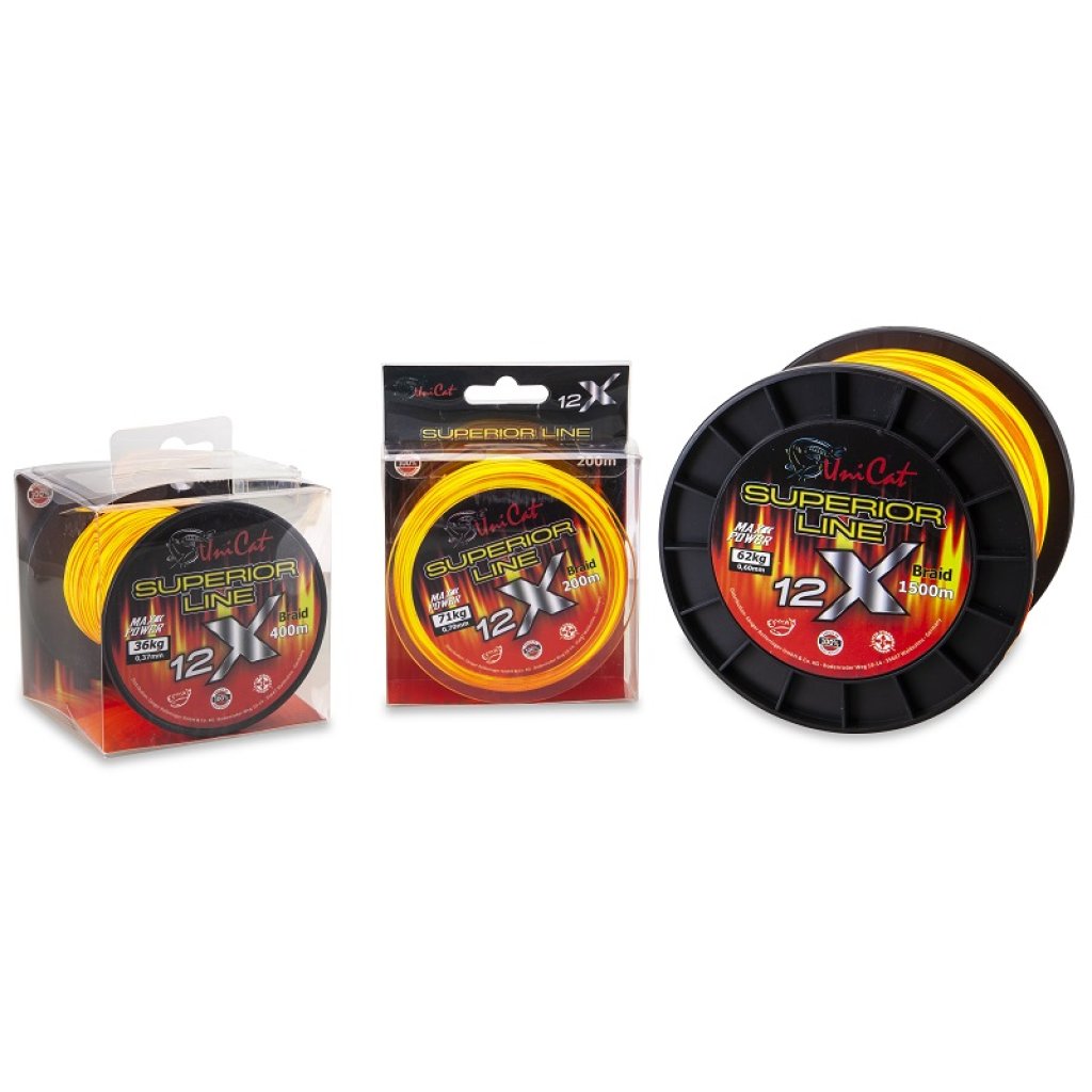 Uni Cat šňůra 12 X Superior Line 0,37mm, 200m, 36 kg
