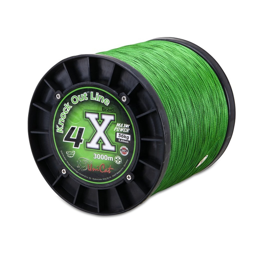 Uni Cat šňůra 4 X Knock Out Line 0,40mm, 3000m, 32 kg