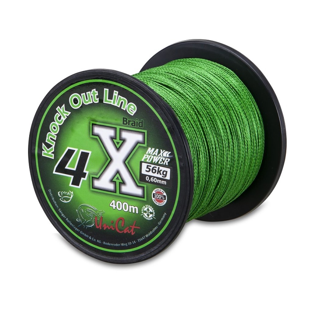 Uni Cat šňůra 4 X Knock Out Line 0,60mm, 400m, 56 kg