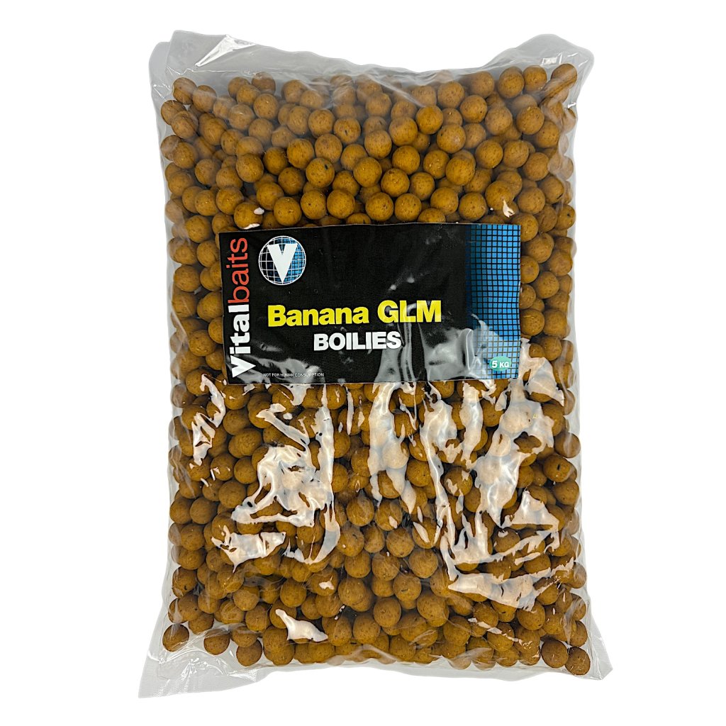 Vitalbaits Boilies Banana GLM 5kg 18mm