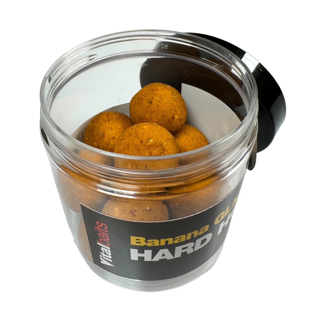 Vitalbaits Boilies Hard Hook Bait Banana GLM 100g 24mm