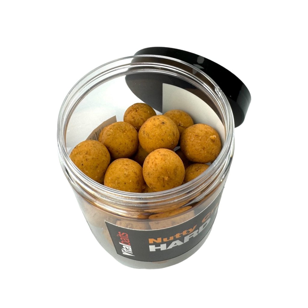 Vitalbaits Boilies Hard Hook Bait Nutty Crunch 100g 18mm