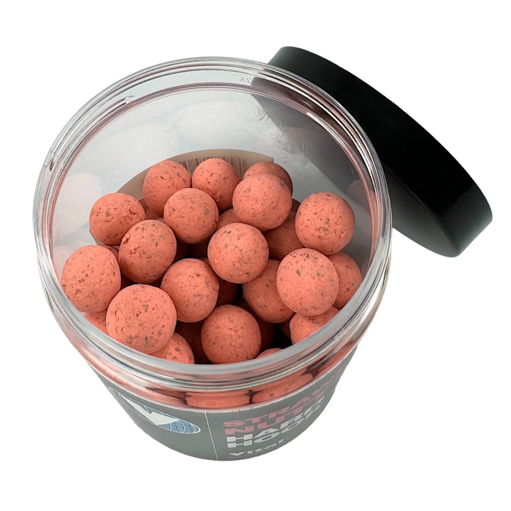 Vitalbaits Boilies Hard Hook Baits Strawberry Nutty 100g 14mm