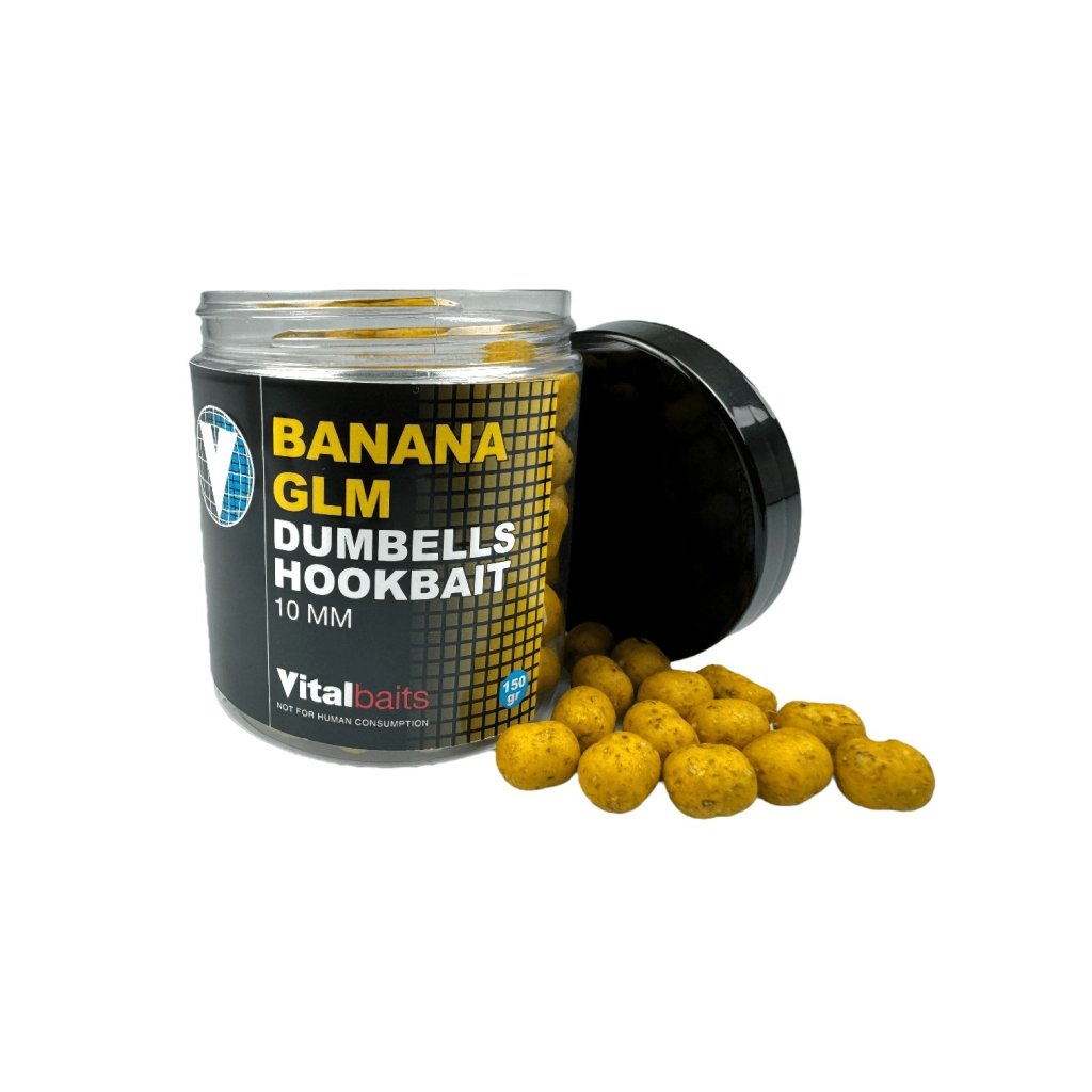 Vitalbaits Dumbells Banana GLM 150g 10mm