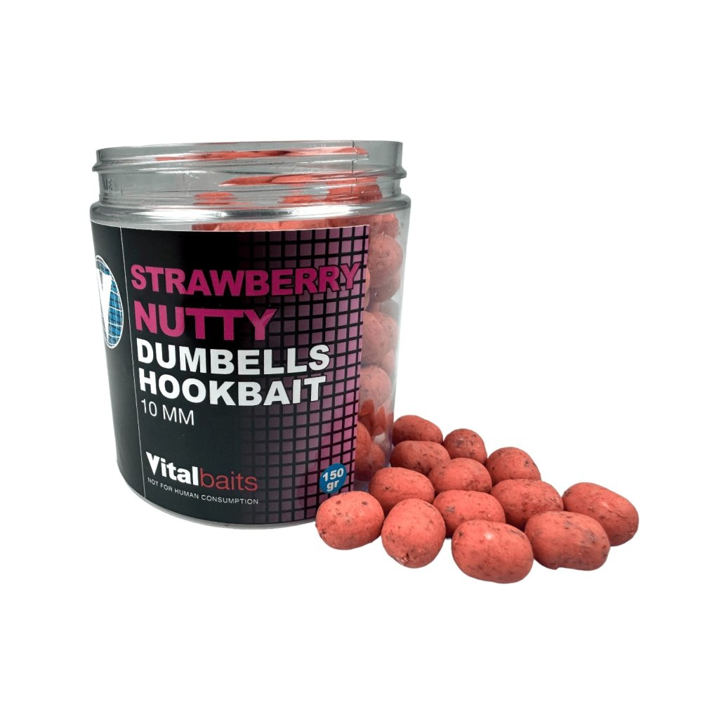 Vitalbaits Dumbells Strawberry Nutty 150g 10mm