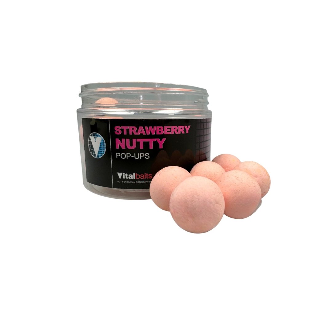 Vitalbaits Pop-Up Strawberry Nutty Washed Out Pink 50g 14mm