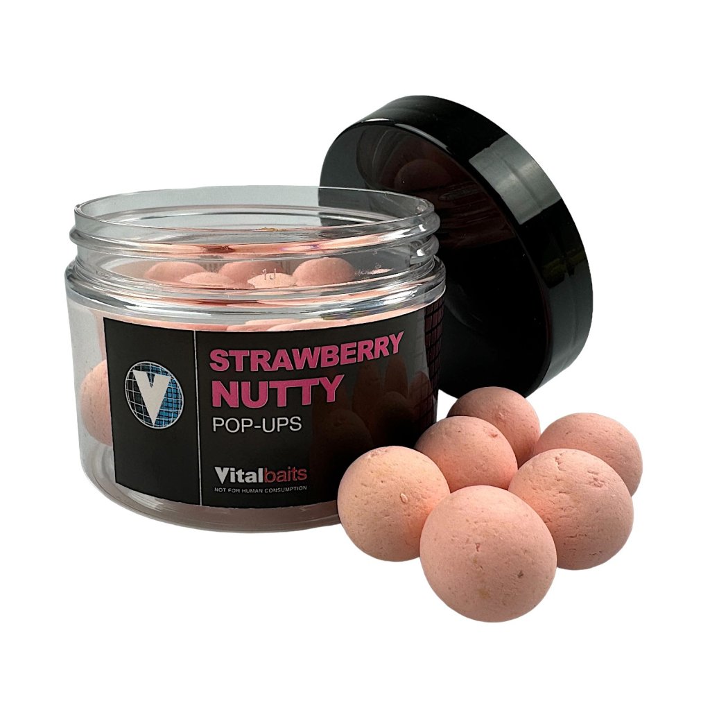 Vitalbaits Pop-Up Strawberry Nutty Washed Out Pink 50g 18mm