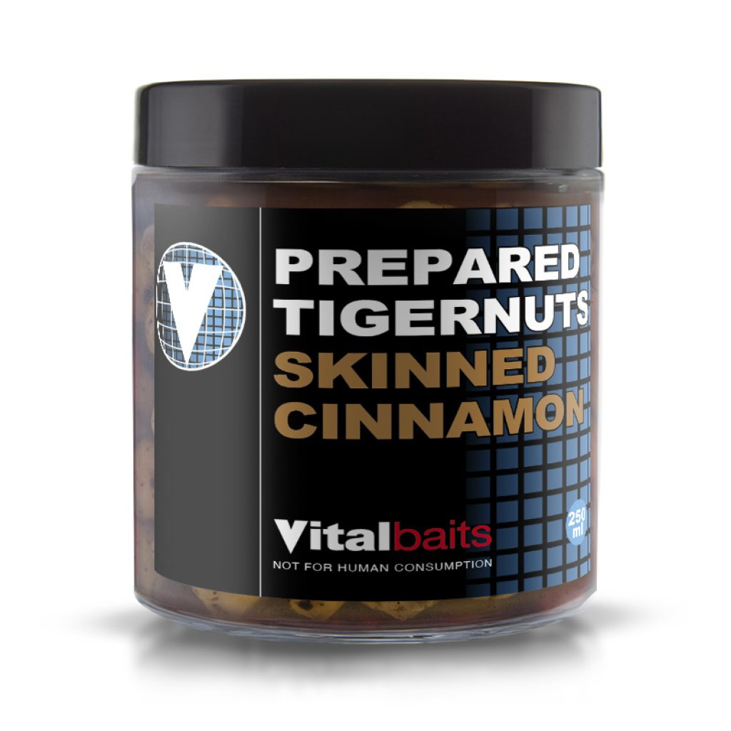Vitalbaits Tygří ořechy Prepared Tigernuts Skinned Cinnamon 250ml