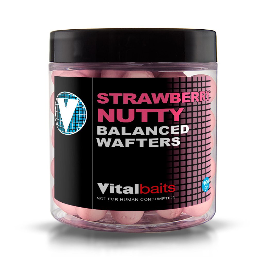 Vitalbaits Wafters Strawberry Nutty 100g 14mm