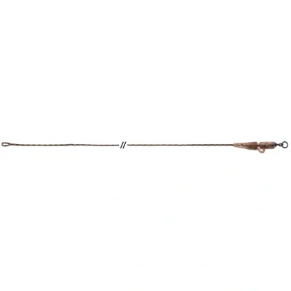 Anaconda olověnka Jungle Flexi Ring Swivel Safety Clip Leadcore Leaders 40lb 80cm 3ks hnědá