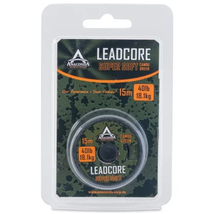 Anaconda olověnka Super Soft Leadcore 60lb 5m zelená