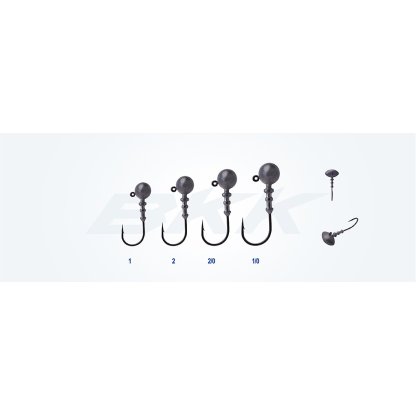 BKK Jigová hlavička Silent Chaser Football Head FH-1 3,5g Velikost 2 5ks