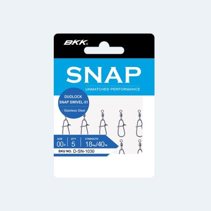 BKK Karabinka s obratlíkem Duolock Snap Swivel-51 Velikost 00 18kg 5ks