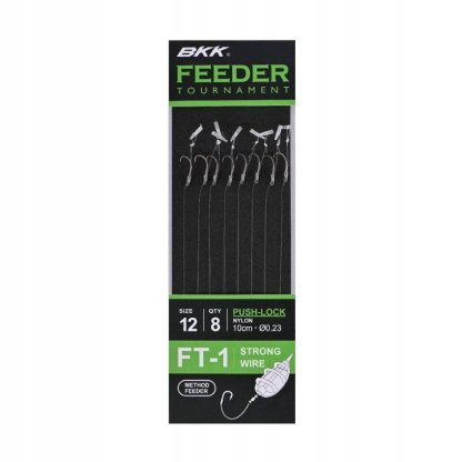 BKK Návazec Feeder Tournament FT-1 Push-Lock Rigs Velikost 8 8ks