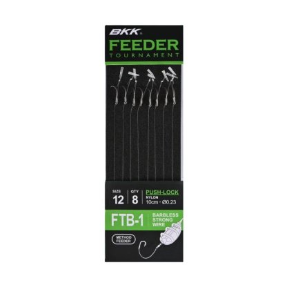 BKK Návazec Feeder Tournament FTB-1 Push-Lock Rigs Velikost 16 8ks