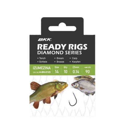 BKK Návazec Ready Rig Diamond Izumezina BN Velikost 6 0,2mm 70cm 10ks