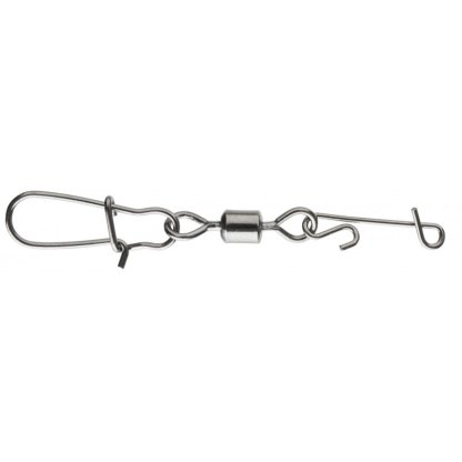 Daiwa Obratlík s karabinkou No Knot Fast Lock Swivel L 12kg 8ks
