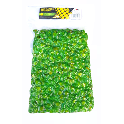 DK Fishing vařená kukuřice 1 kg, česnek