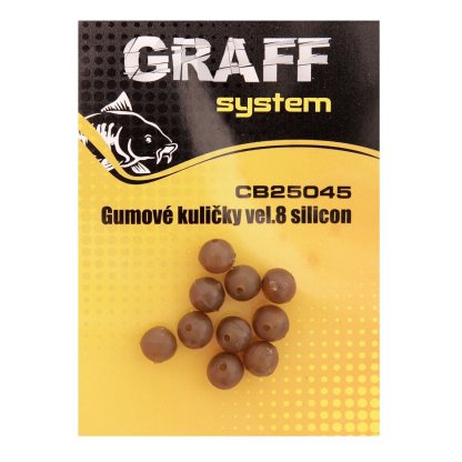 Graff Gumové kuličky silikonové Velikost 8 10ks